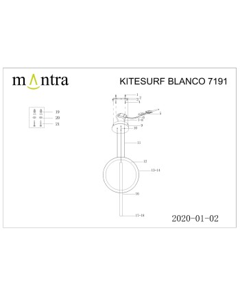 KITESURF BLANCO * LÁMPARA 48W